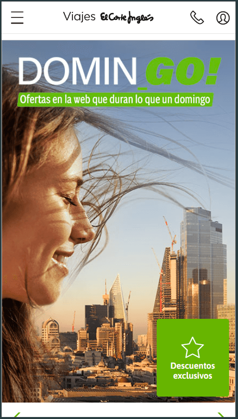 Viajes El Corte Inglés — mobile